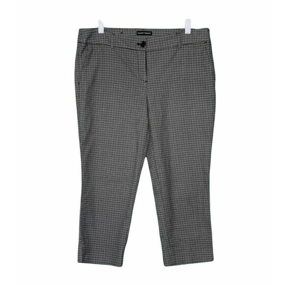 Hilary Radley black geometric print cropped Pants Size 12 - Picture 1 of 10